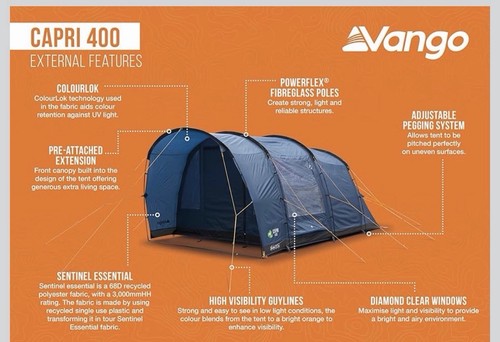 Vango capri 400 - capri, for