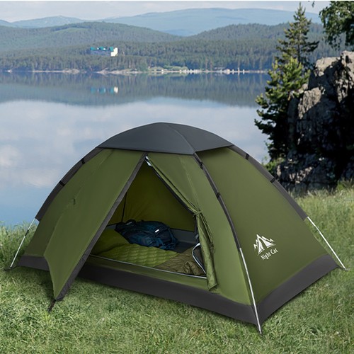 Night cat compact man tent - cat,