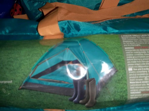 Person man family - man, tent