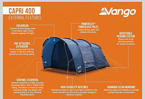 Vango capri 400 person - vango,