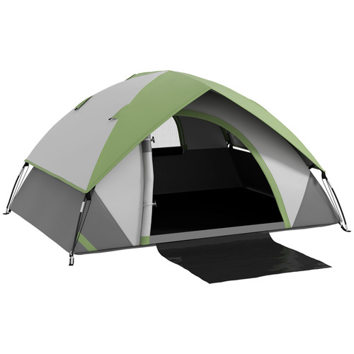 Outsunny man camping - outsunny, tent