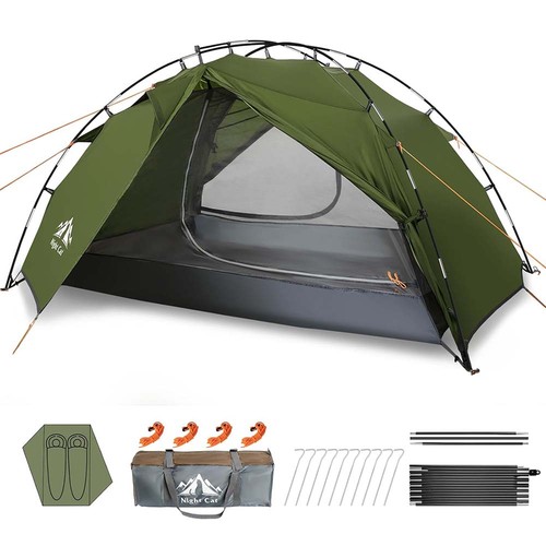 Backpacking tent man - backpacking,