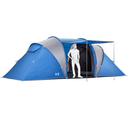 Man tunnel tent family - tunnel,