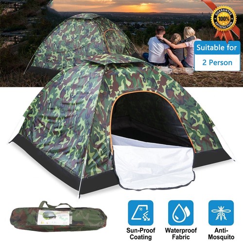Man person camping tent - 1,